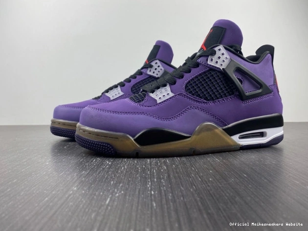 Official Maikesneakers Scott Jordan 4 LN4 Retro 766296 Family) and Purple (Friends Travis 0723